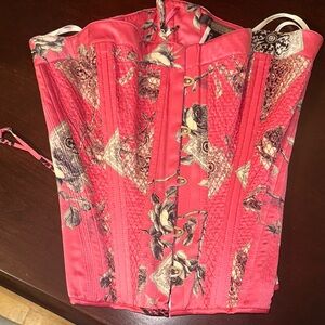 Pink Floral Roberto Cavalli Corset